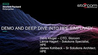 Celebrity HPE SimpliVity Technical Deep Dive and Demo Wealth