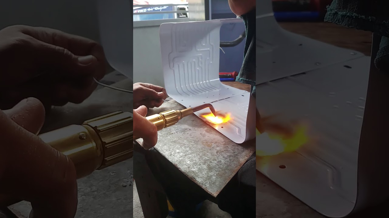 Brazing Aluminum Evaporator Youtube