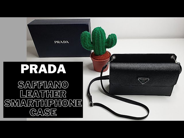 Black Saffiano Leather Smartphone Case