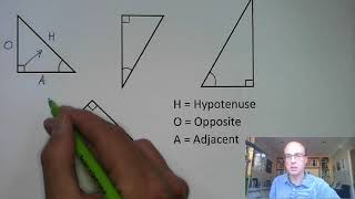 Labelling the sides of right angled triangle