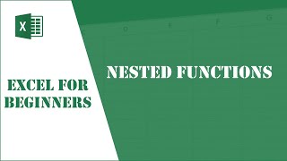 Excel Tutorial 55 - Nested Functions