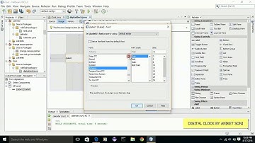 1.java tutorial# how to make a digital clock in java (use calendar class ,Timer concept)Swing