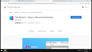 Tab Session - history, tabs and bookmarks unwanted extension - how to remove?