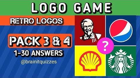 logo game, Retro logos. Pack 3&4 answers #logogame @brainitquiz