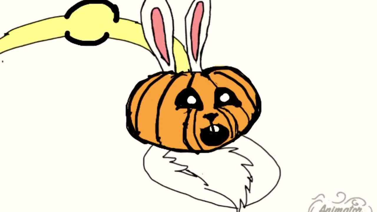 Bunny to jack o lantern - YouTube