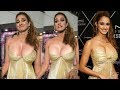 Disha Patani Gorgeous Looks in Golden Dress at DLF Mall of India | Launch of MAC Cosmetics