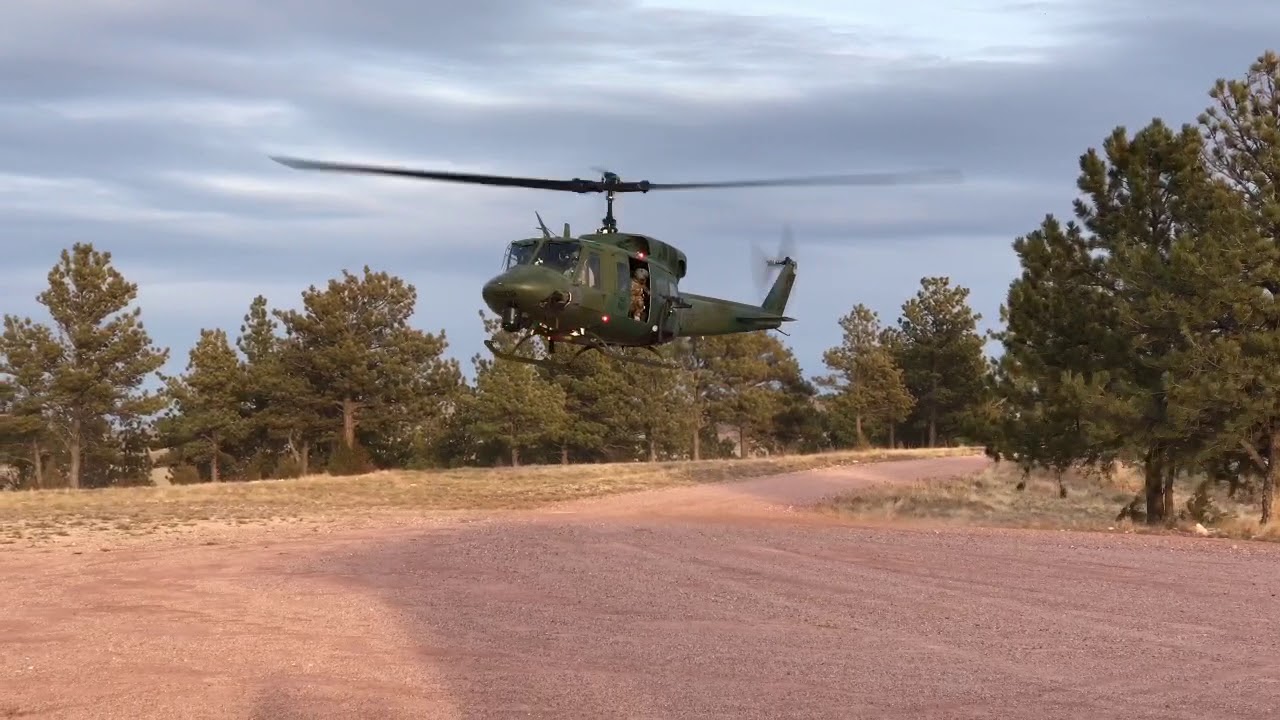 UH-1N Flyby, Landing, and Takeoff