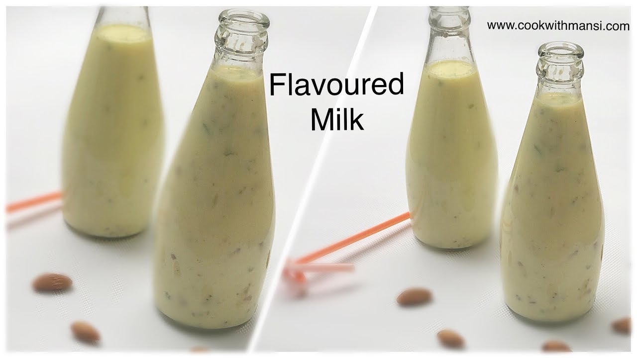 Flavoured milk recipe dudh ki bottle बाज़ार जैसा फ़्लेवर मिल्क