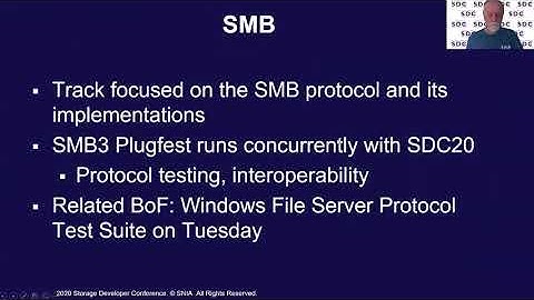 SDC2020: SMB Track Overview