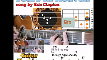 Tears In Heaven - Eric Clapton | guitar chords w/ lyrics & plucking tutorial