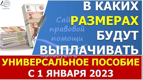 Размер единого универсального пособия в 2023 году