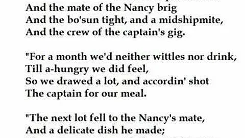 "The Yarn of the 'Nancy Bell' by W.S. Gilbert (rea...