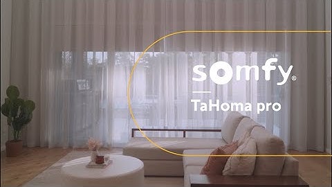 Ease of installation with TaHoma pro | Somfy
