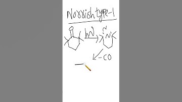 Norrish type-1and2 reactions||photochemistry of carbonyls||#photochemistry#norrishtype1&2#shorts