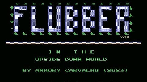 Flubber in the upside down world (MSX1, MSXDev, 2023)