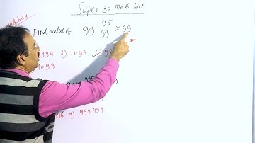 Super 30 Math Trick | For All Competitive Exams | Part-4 | #Short