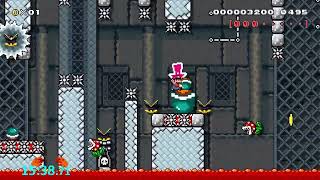Super Mario Maker - Hard Blind Kaizo Race #128: Bombeetle Bewildment #Race