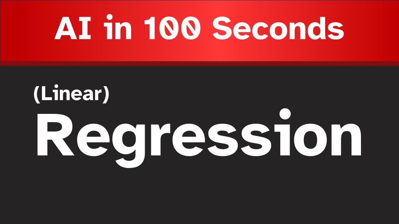 AI Explained in 100 Seconds (Episode 2: Regression) - YouTube