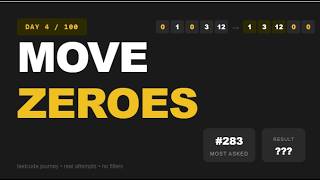 Move Zeroes Leetcode #283