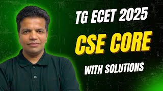 TG ECET 2025 COMPUTER SCIENCE PAPER EXPLANATION