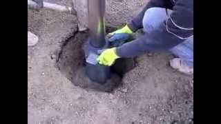 Posa Palo Dissuasore Sosta Estraibile Mod.ar860 Tb