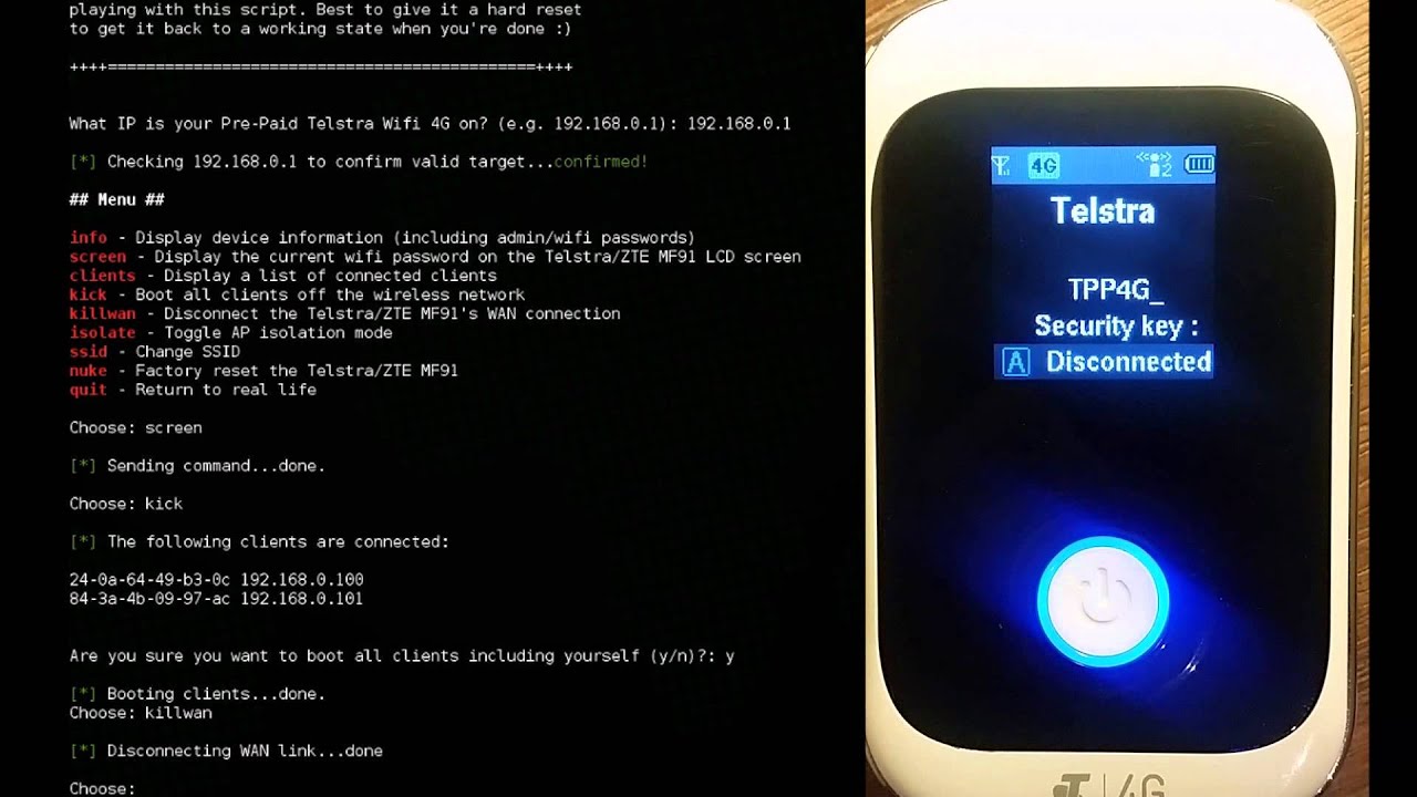 Hacking Telstra's ZTE MF91 Pre-paid 4G modem - YouTube
