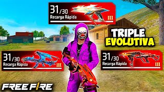 RETO DE LA TRIPLE EVOLUTIVA 😰 EN FREE FIRE