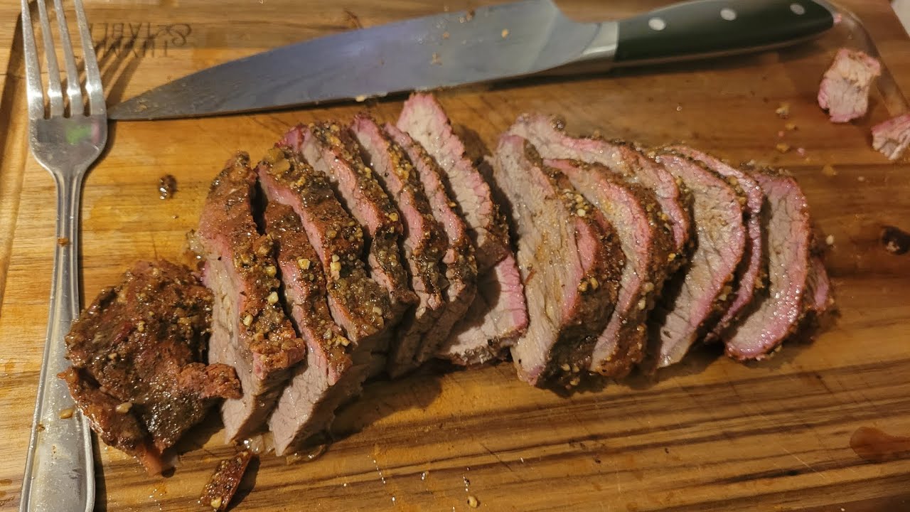 "Trisket" Tritip smoked like a brisket. YouTube