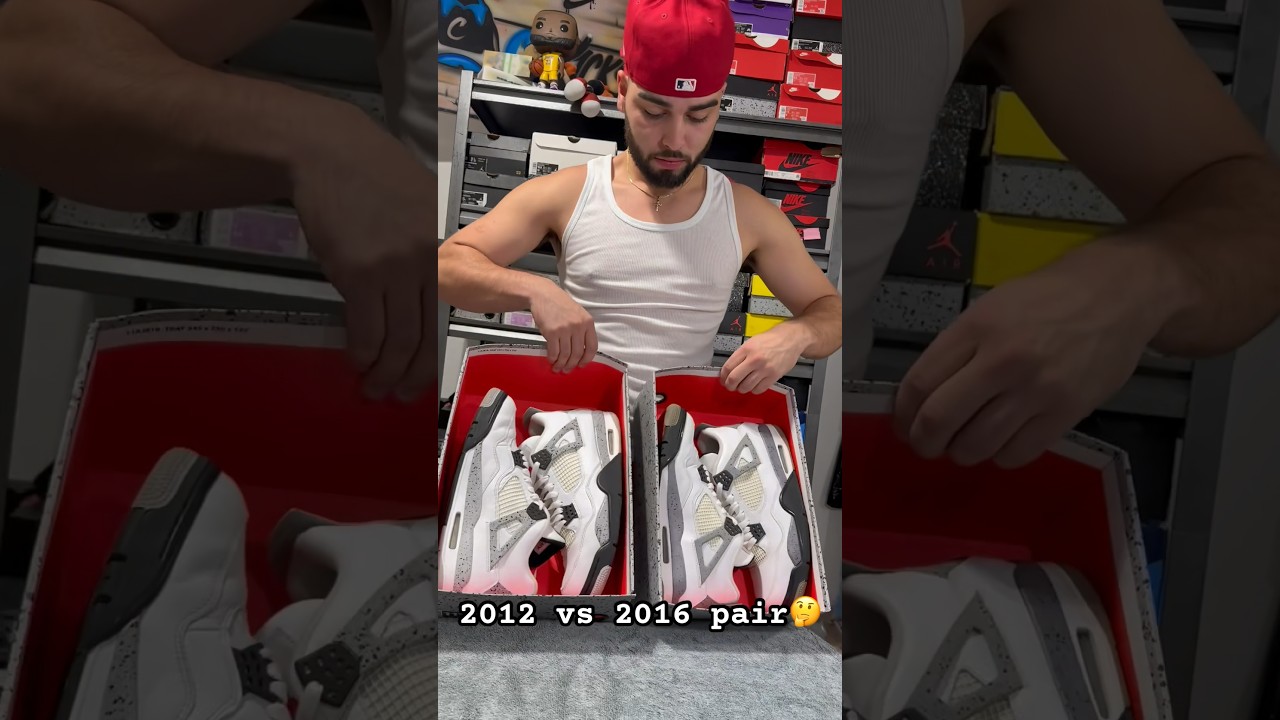 Jordan 4 White Cement  2012 vs 2016 🔥
