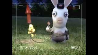 Rayman Raving Rabbids - Bunnies can't play with fireworks