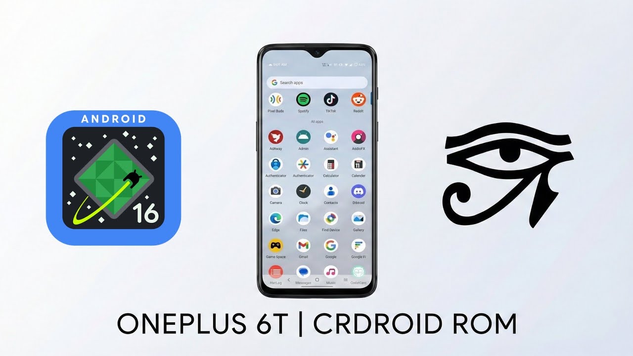 Обновление до Android 16 для OnePlus 6T! 🚀 Обзор и информация об ошибках прошивки crDroid 📱