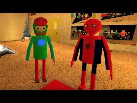 Play As Baldi Spiderman And Ironman Baldi S Basics Roblox Role - baldi found his special someone the weird side of roblox baldis basics rp halloween update