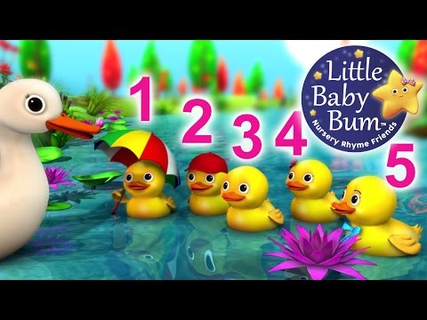 Five Little Ducks | Nursery Rhymes for Babies by LittleBabyBum - ABCs and 123s