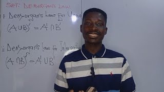 De Morgan's Law for set theory