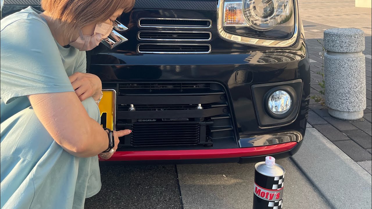 ［アルトワークス］しがない介護士の女がHA36Sにオイルクーラーを取り付けたよ👍