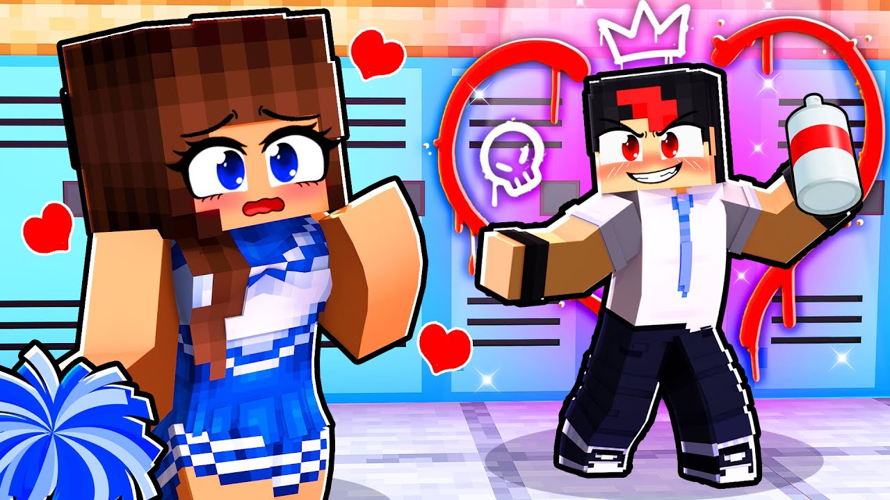 GAROTO MALVADO está APAIXONADO pela LÍDER de TORCIDA no Minecraft ◂Miika▸