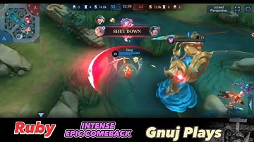 RUBY MLBB | EPIC COMEBACK  | NEVER GIVE UP!