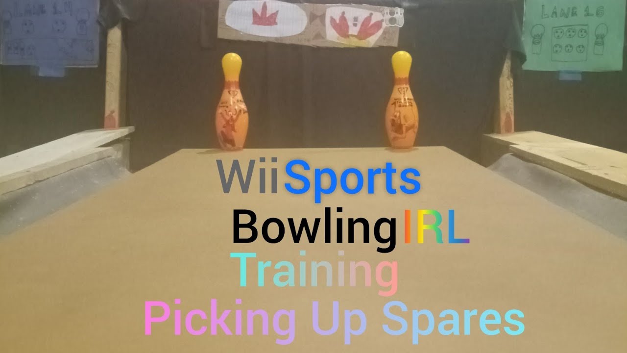 Wii Sports Bowling IRL Training Picking Up Spares
