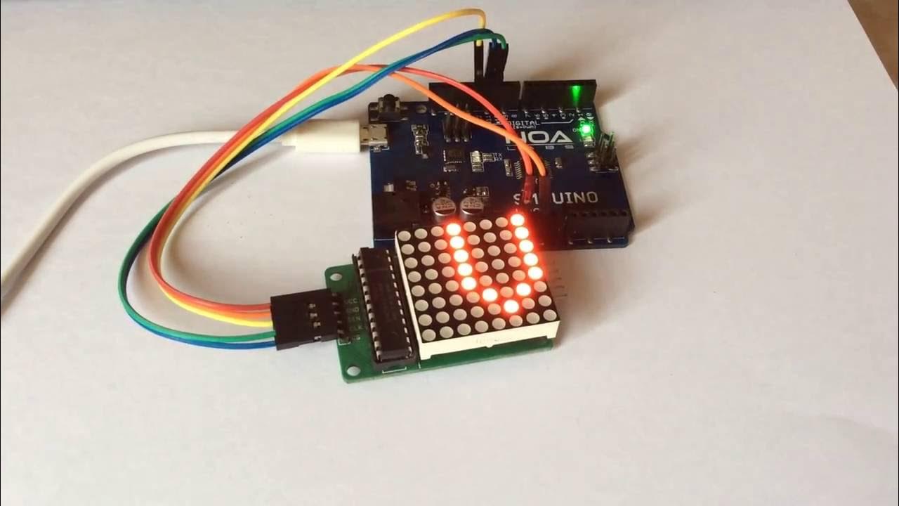 How-To Controlling 8X8 LED Dot Matrix Using SMDuino - YouTube