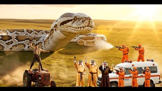 Brave Heroes Save Helpless Cow from Giant Python’s Deadly Constriction Attack 🐍🐄