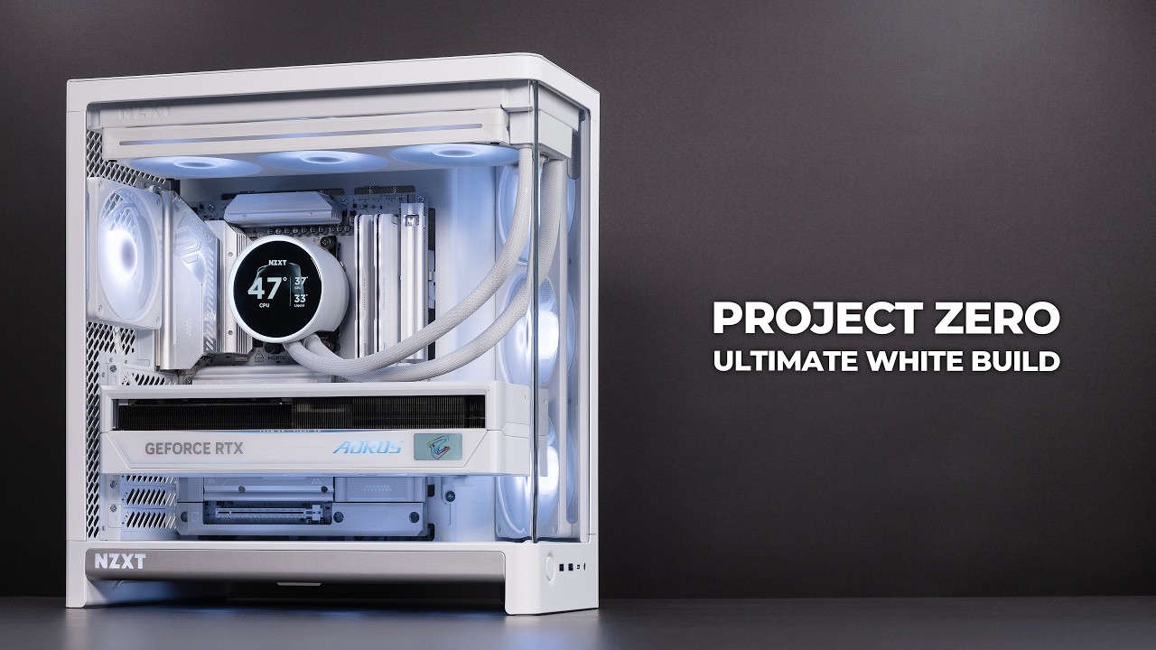 Ultimate White PC Build with Hidden Cables | NZXT H6 RGB+ | MSI