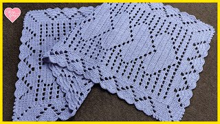 SIMPLE CROCHET RUNNER ROSÉ MODEL screenshot 5