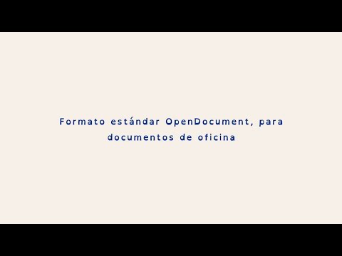 Video: ¿Por qué debería guardar una presentación en formato OpenDocument?