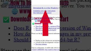 How to Install R | R Programming #RProgramming #RStudio #DataScience #Statistics #YouTubeShorts