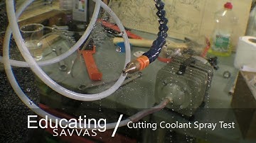 CNC Coolant Spray Test / Lubrication Mister System