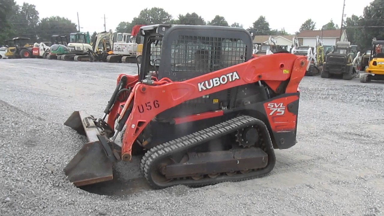 Kubota SVL75 Tracked Skid Steer Loader YouTube