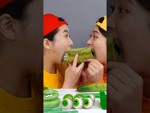 <strong>Green</strong> <strong>Color</strong> Food Mukbang 초록색 음식 먹방