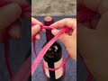 Easily lift a bottle of red wine with a rope