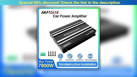Amplifier for Car Audio High Power 4 Channel 12V Digital Stereo Surround Passive Subwoofer Car