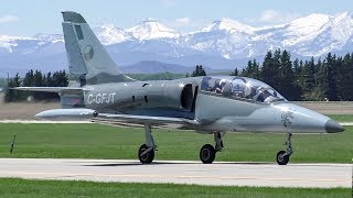 Aero L-39C Albatros Takeoff, Low Pass, and Landing at Calgary Springbank Airport